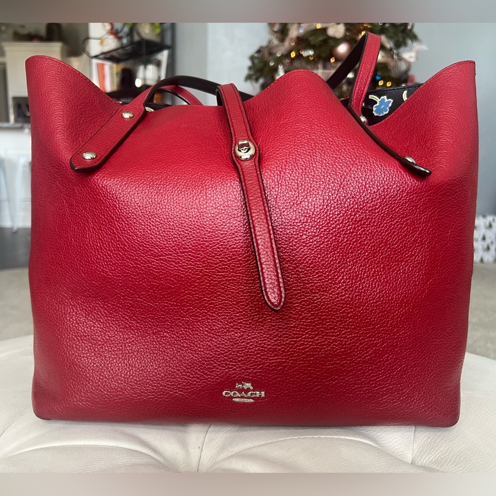 Red Coach Tote